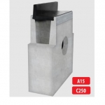 Madala plastäärega betoonist kaev/liivapüüdur A15, C250 I 333x145x450 mm I H16