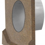 Polümeerbetoonist otsatükk ø50 mm äravooluga I vasak I 130x60 mm