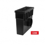 Malmrestiga plastik kaev C250 I 330x130x280 mm I H105