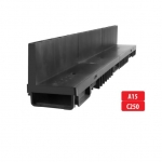 Kõrge pilurestiga plastik renn A15-C250 I 1000x130x55 mm