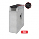 Plastrestiga betoonist kaev/liivapüüdur A15 I 333x145x450 mm I H9