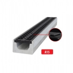 Plastrestiga betoonist renn A15 I 1000x145x90 mm