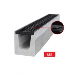 Plastrestiga betoonist renn A15 I 1000x145x160 mm