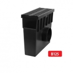 Plastrestiga plastik kaev/liivapüüdur B125 I 330x130x280 mm I H105