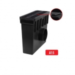 Plastrestiga plastikust kaev/liivapüüdur A15 I 330x130x280 mm I H55