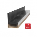 Kõrge pilurestiga polümeerbetoonist renn-kanal A15,C250 I 1000x130x60 mm