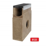 Plastrestiga polümeerbetoonist kaev/liivapüüdur B125 I 333x130x400 mm I H13