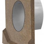 Polümeerbetoonist otsatükk ø110 mm äravooluga I vasak I 210x220 mm