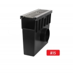 Roostevaba terasest plastik kaev A15 I 330x130x280 mm I H105