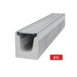 Tsinkrestiga betoonist renn A15 I 1000x145x160 mm