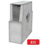 Tsinkrestiga betoonist kaev A15 I 333x130x380 mm I H16